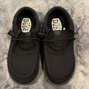 Hey Dude Men's Black Slip-On Loafers